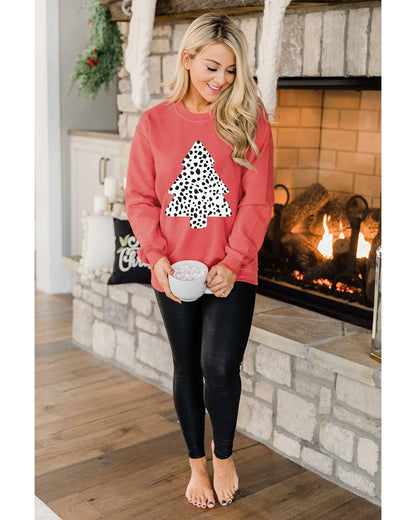 Azura Exchange Leopard Print Pullover Sweatshirt - S