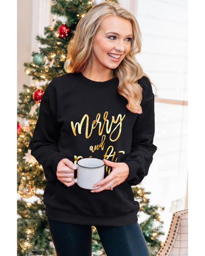 Azura Exchange Merry & Bright Print Sweatshirt - 2XL