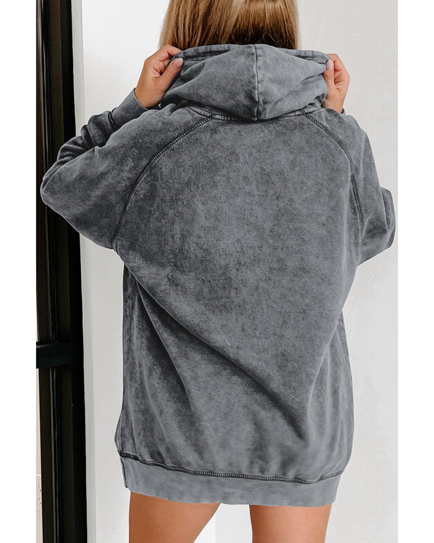 Azura Exchange Mineral Wash Kangaroo Pocket Hoodie - XL