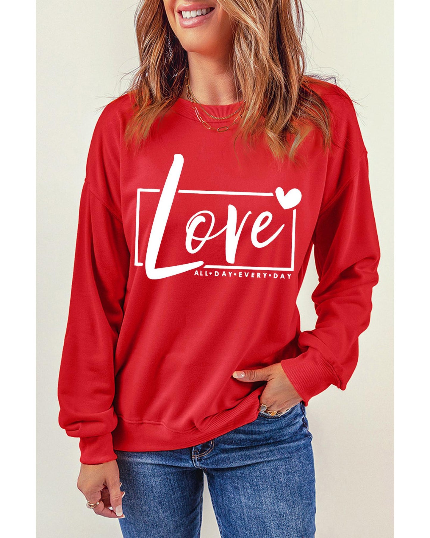 Azura Exchange Love Graphic Sweatshirt - S