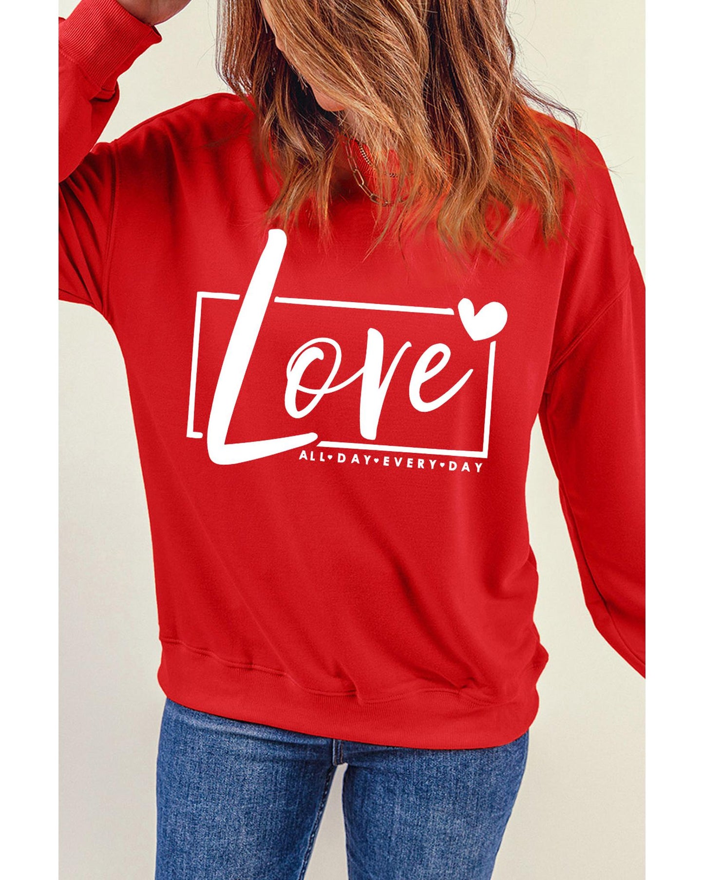 Azura Exchange Love Graphic Sweatshirt - S