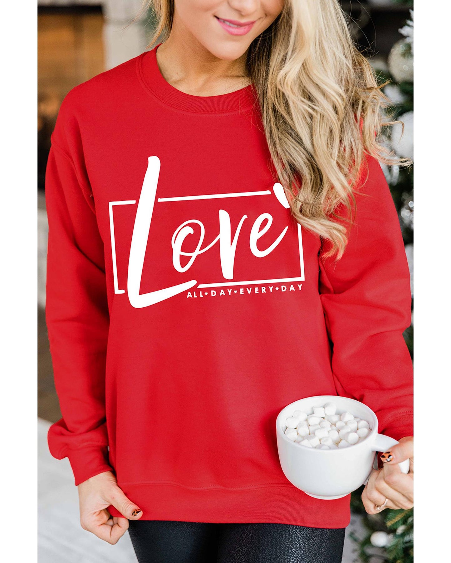 Azura Exchange Love Graphic Sweatshirt - S