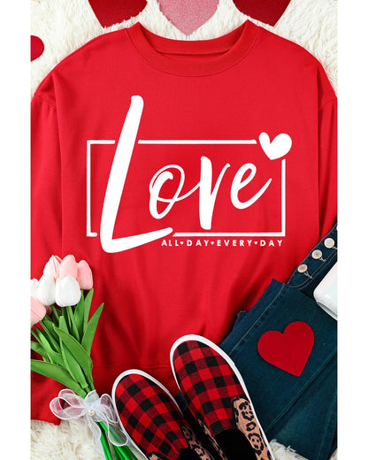 Azura Exchange Love Graphic Sweatshirt - S