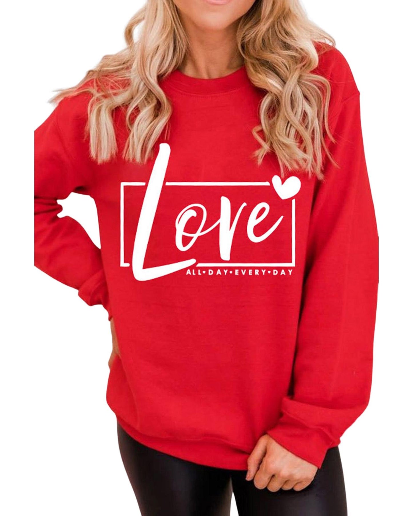 Azura Exchange Love Graphic Sweatshirt - S