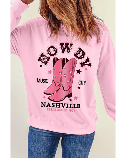 Azura Exchange NASHVILLE Vintage Western Sweatshirt - M