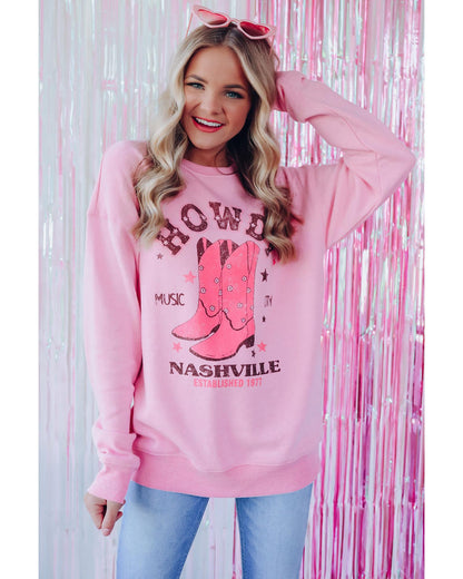 Azura Exchange NASHVILLE Vintage Western Sweatshirt - S