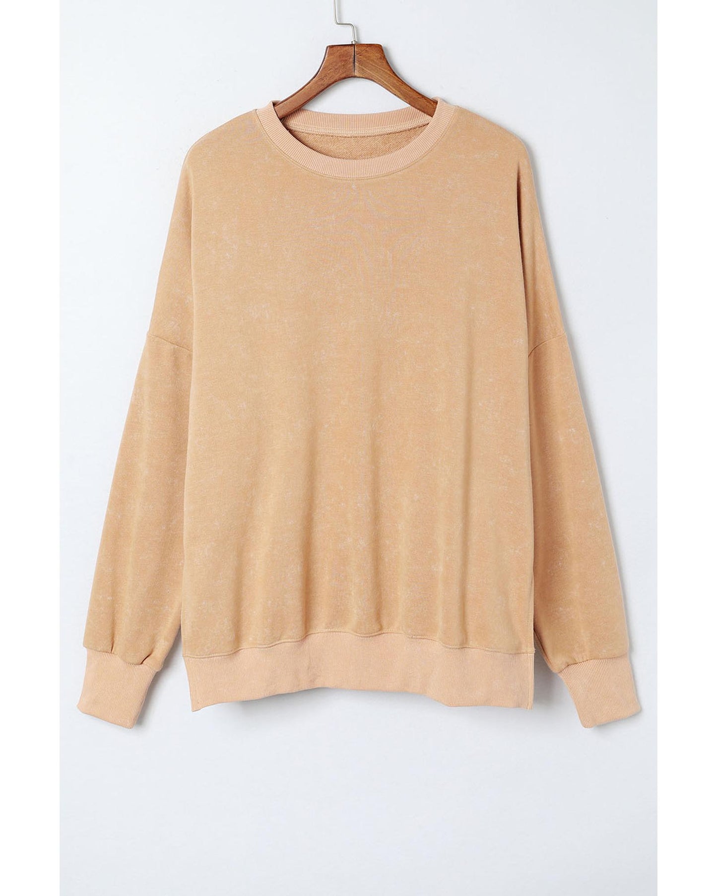 Azura Exchange Oversized Khaki Drop Shoulder Sweatshirt - L