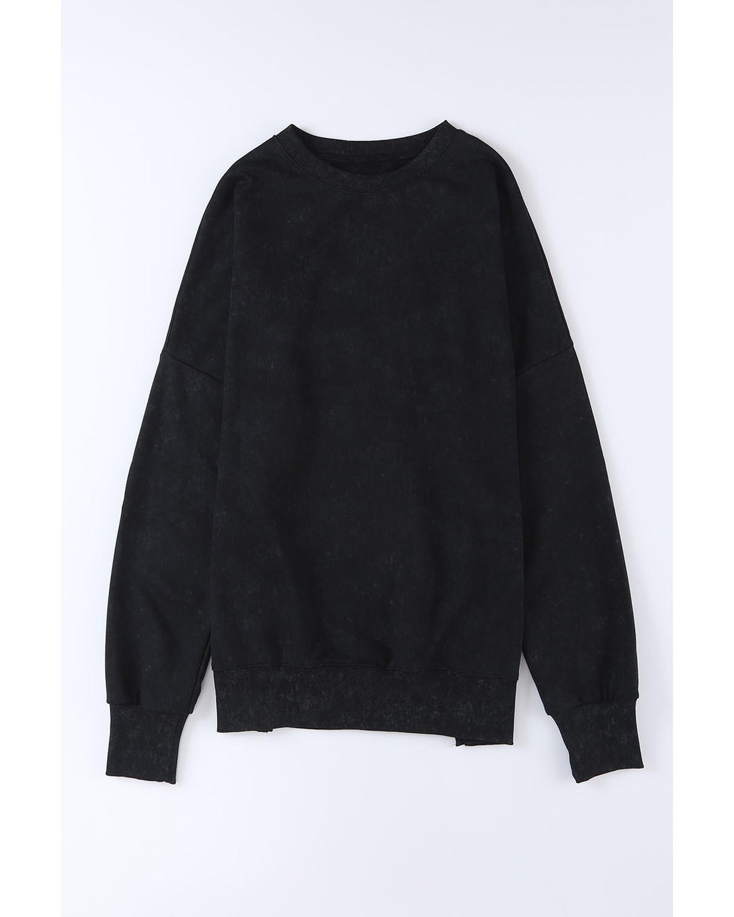 Azura Exchange Oversized Ribbed Trim Sweatshirt - S