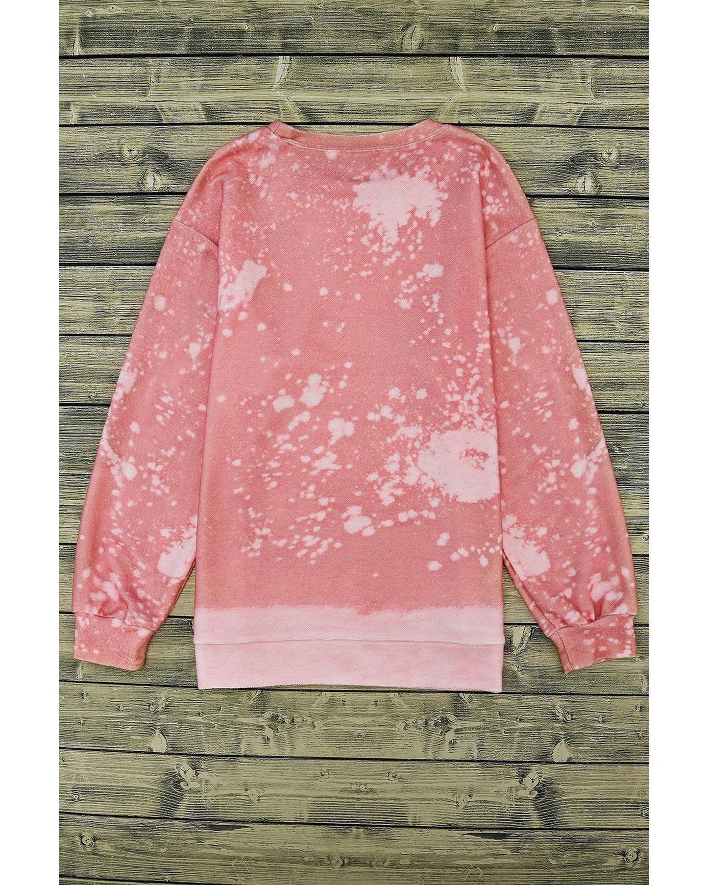 Azura Exchange Bleached Round Neck Pullover Sweatshirt - L