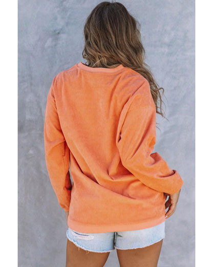 Azura Exchange Oversized Corduroy Sweatshirt - XL