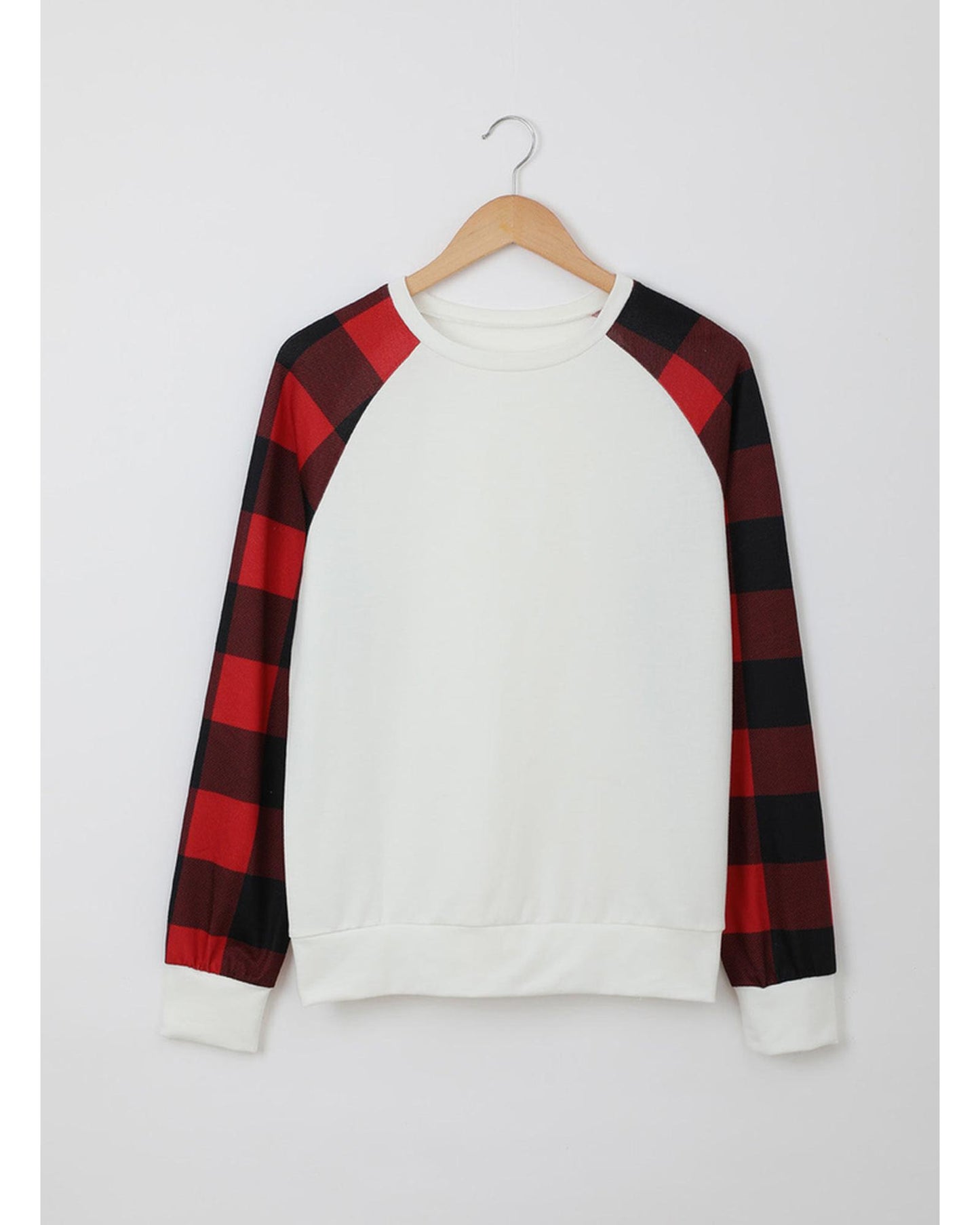 Azura Exchange Long Sleeve Buffalo Plaid Sweatshirt - M