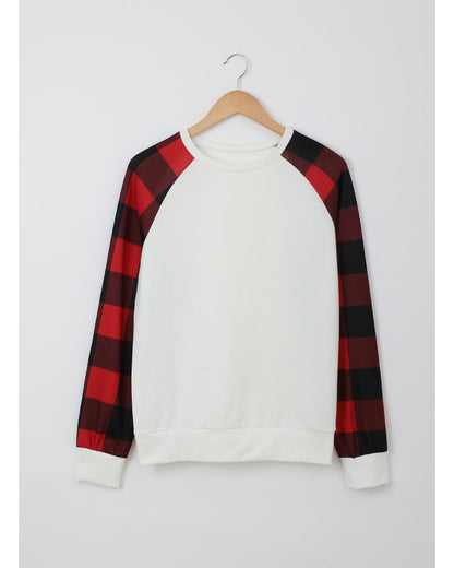 Azura Exchange Long Sleeve Buffalo Plaid Sweatshirt - XL