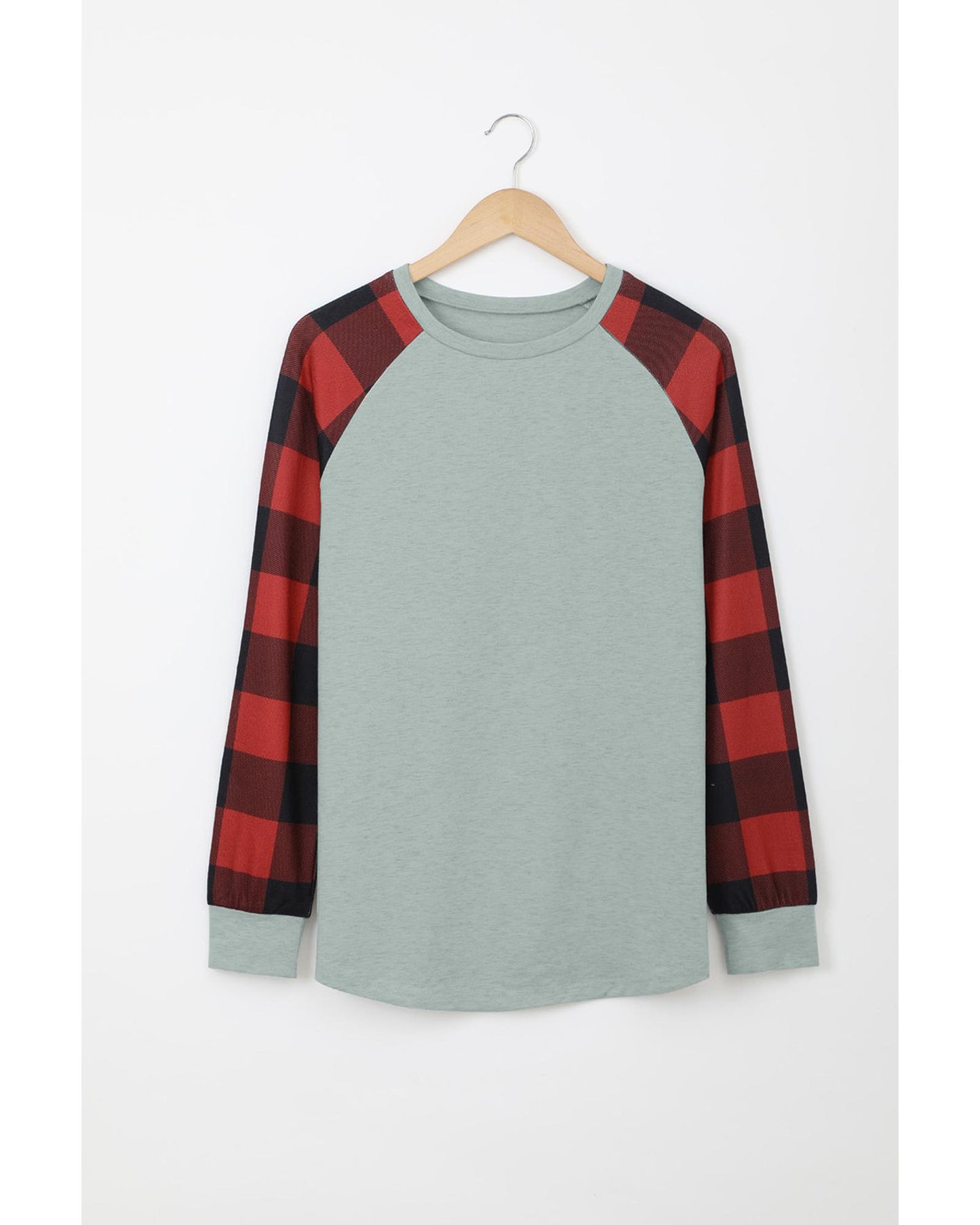 Azura Exchange Plaid Long Sleeve Sweatshirt - L