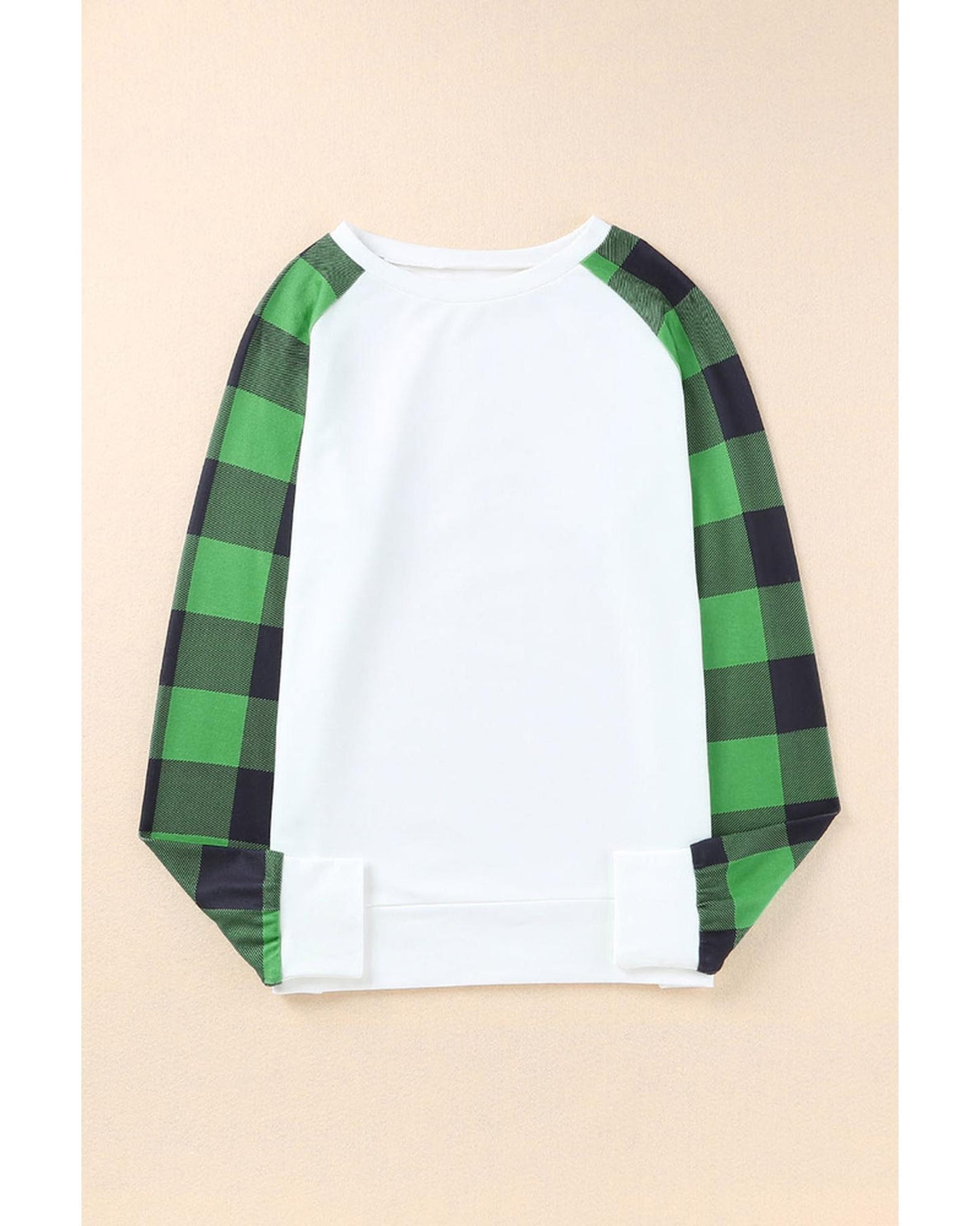 Azura Exchange Plaid Long Sleeve Sweatshirt - S