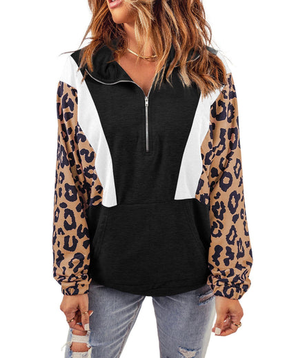 Azura Exchange Leopard Pullover Sweatshirt - M