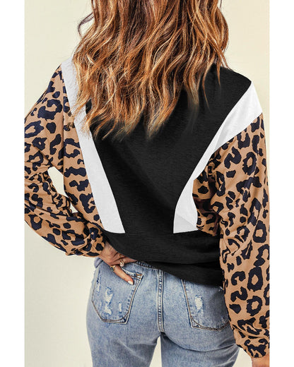 Azura Exchange Leopard Pullover Sweatshirt - M