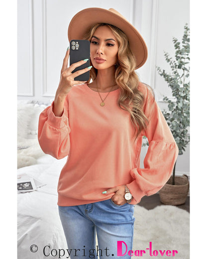 Azura Exchange Patchwork Sleeve Pullover Sweatshirt - S