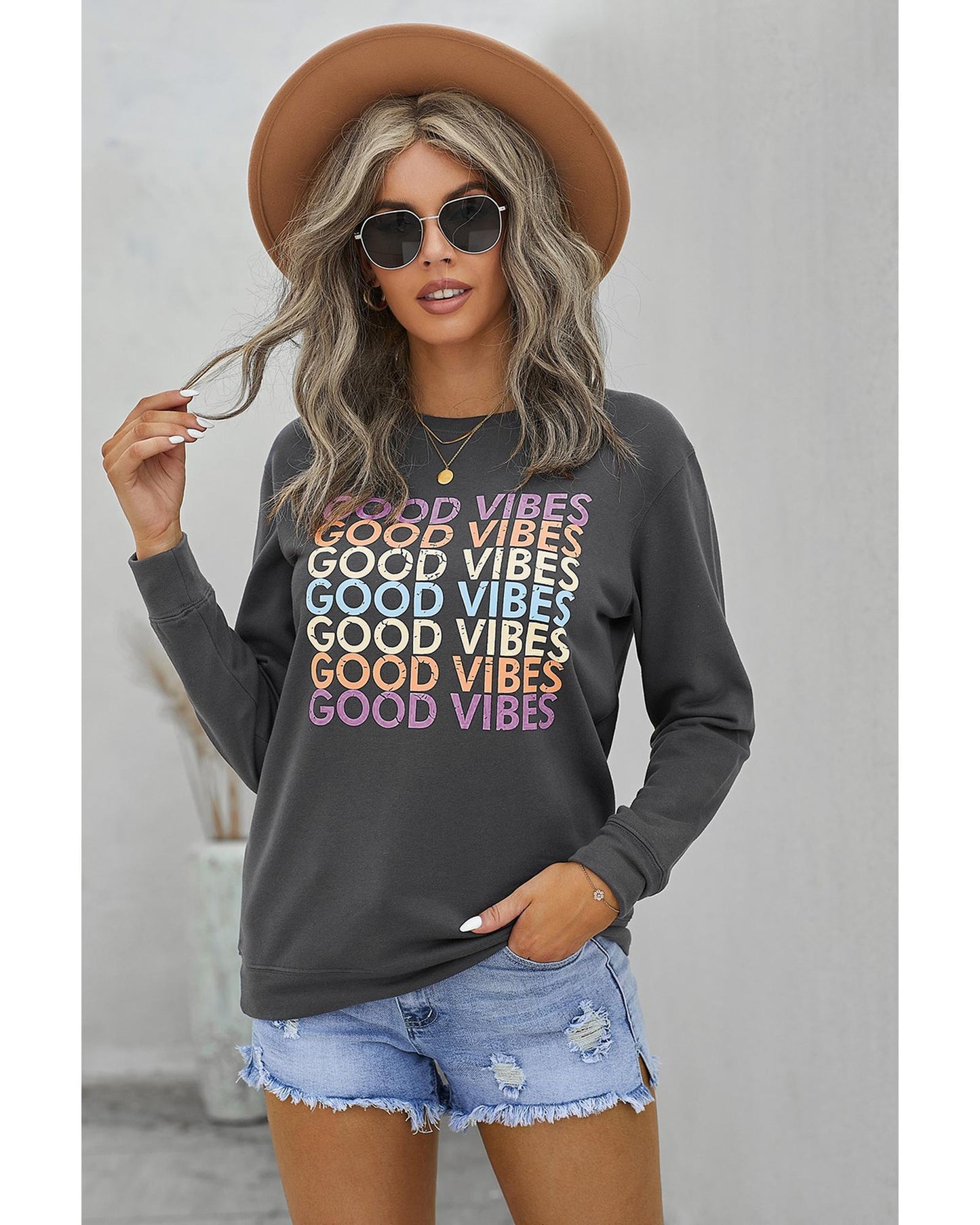 Azura Exchange Graphic Pullover Sweatshirt - S