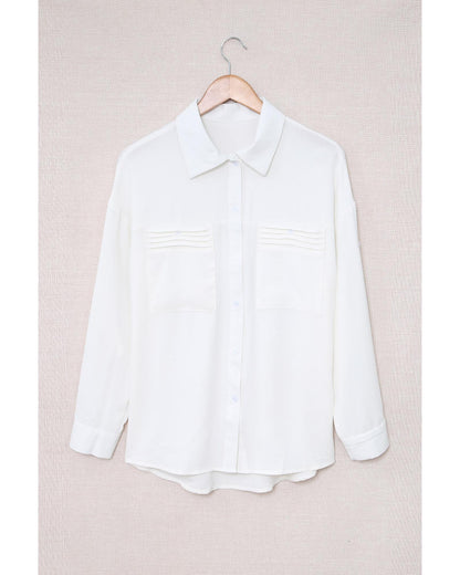 Azura Exchange Long Sleeve Button-up Shirt - L