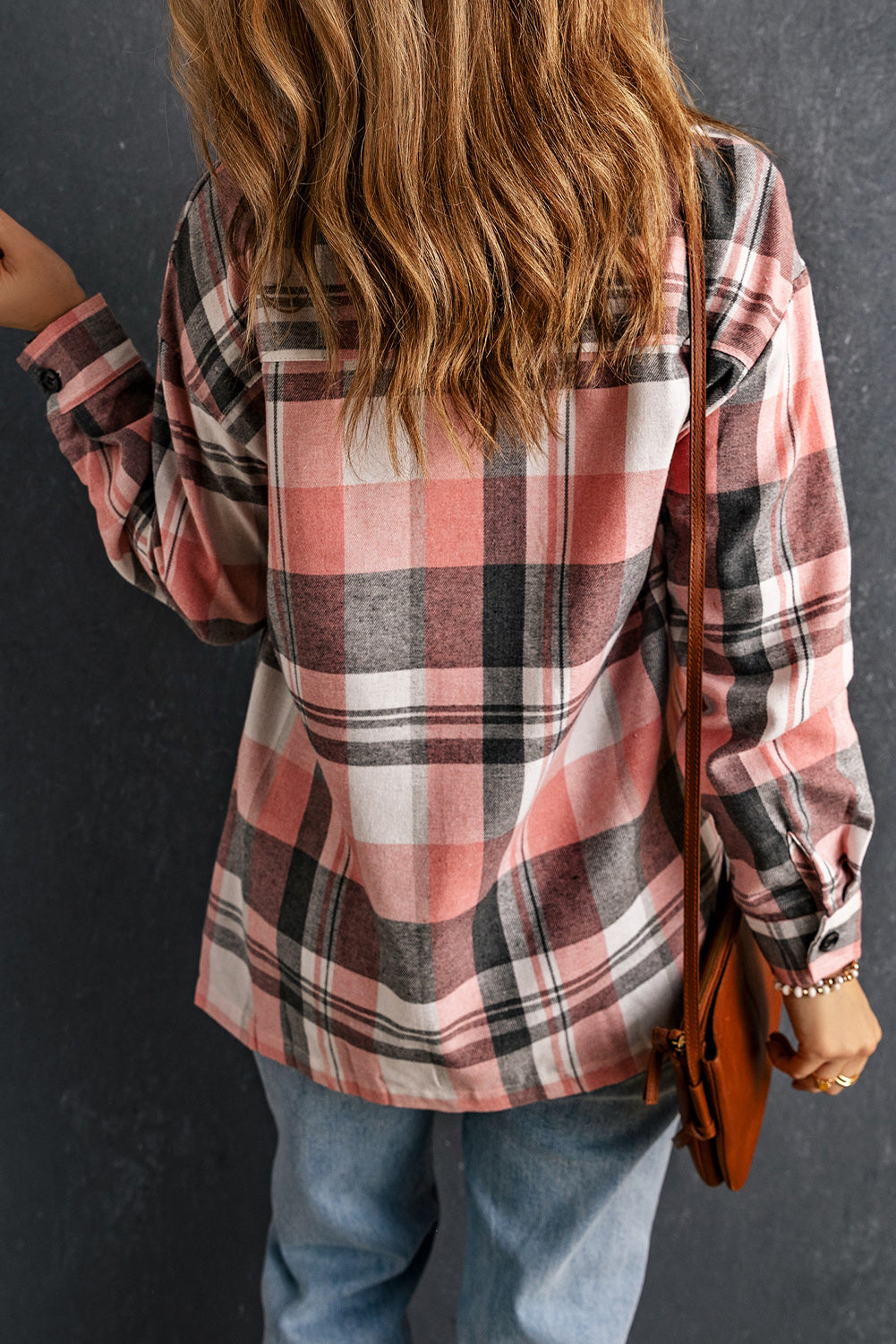 Azura Exchange Button Up Plaid Shirt - L