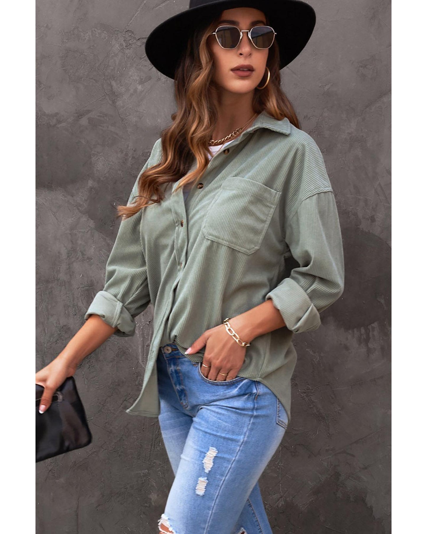 Azura Exchange Button Pocket Shirt - 2XL