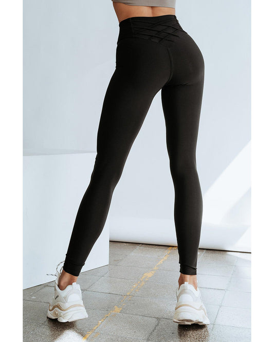 Azura Exchange Tummy Control High Waist Leggings - M