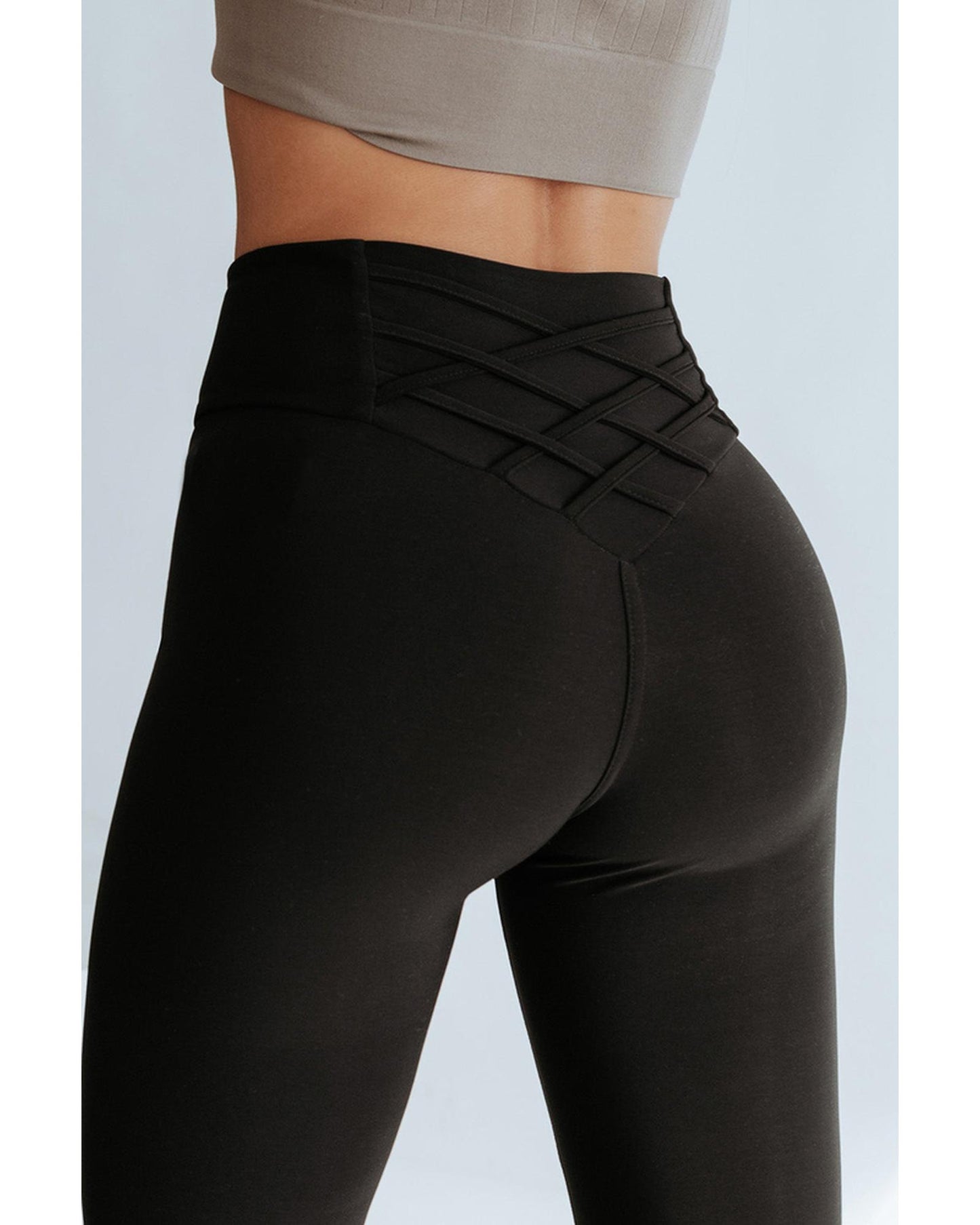 Azura Exchange Tummy Control High Waist Leggings - M