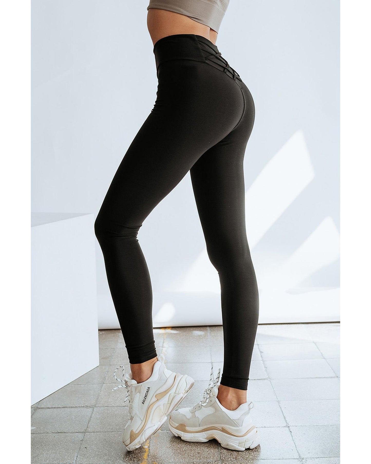 Azura Exchange Tummy Control High Waist Leggings - S