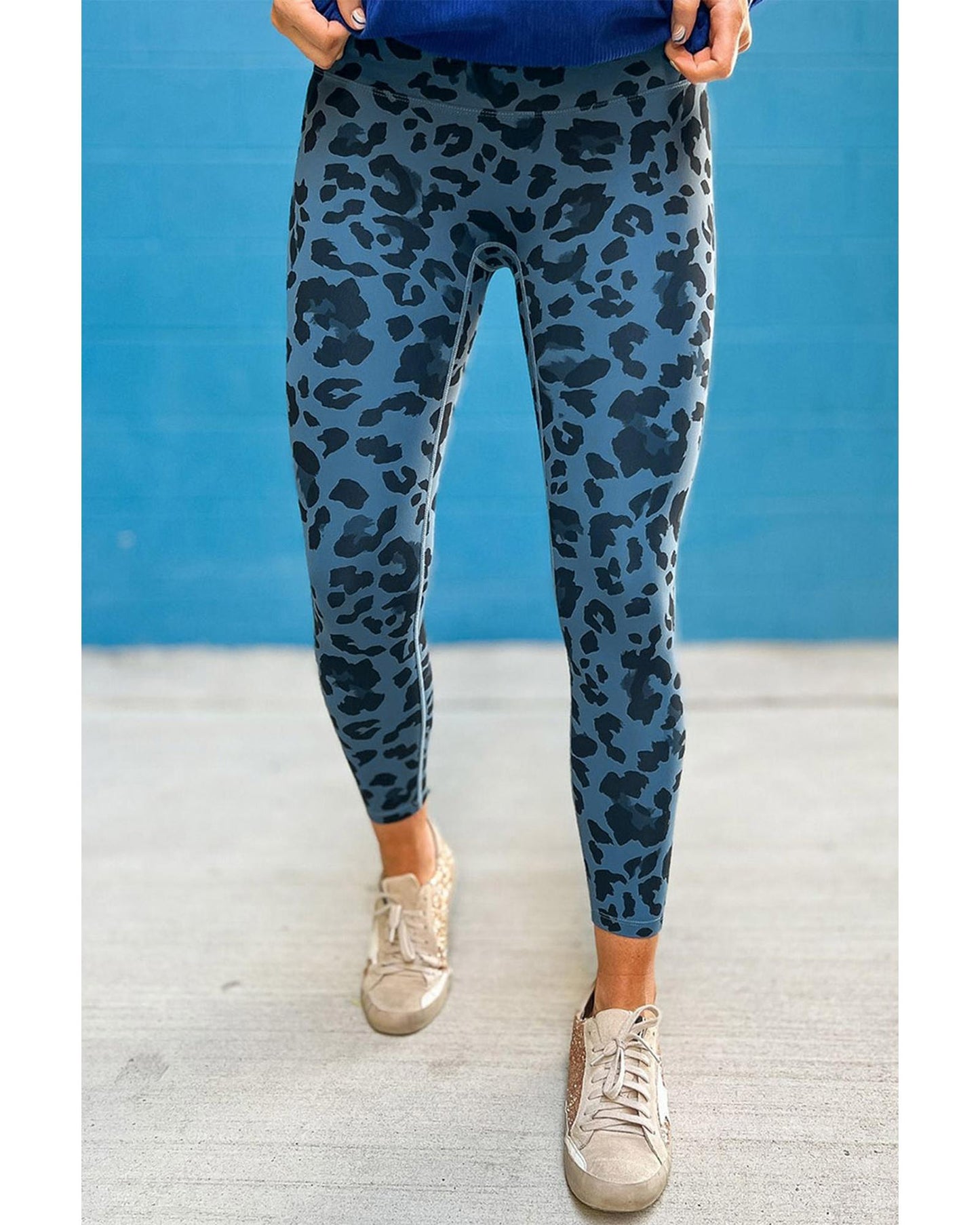 Azura Exchange Leopard Print Active Leggings - M