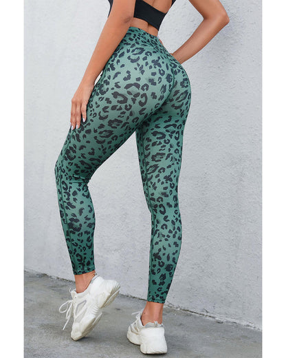 Azura Exchange Leopard Print Active Leggings - M