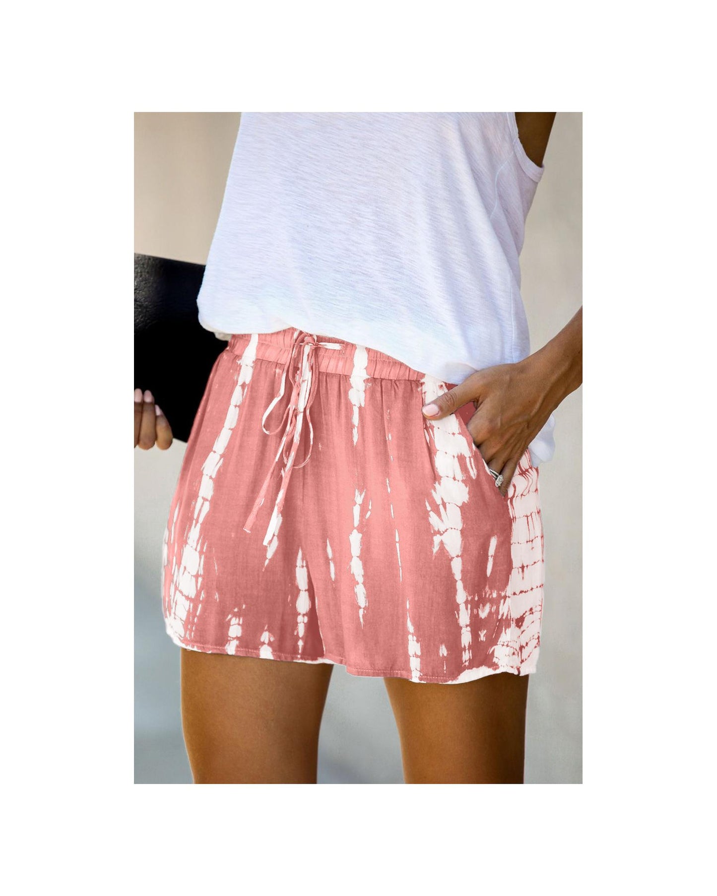 Azura Exchange Tie Dye Drawstring Shorts - S