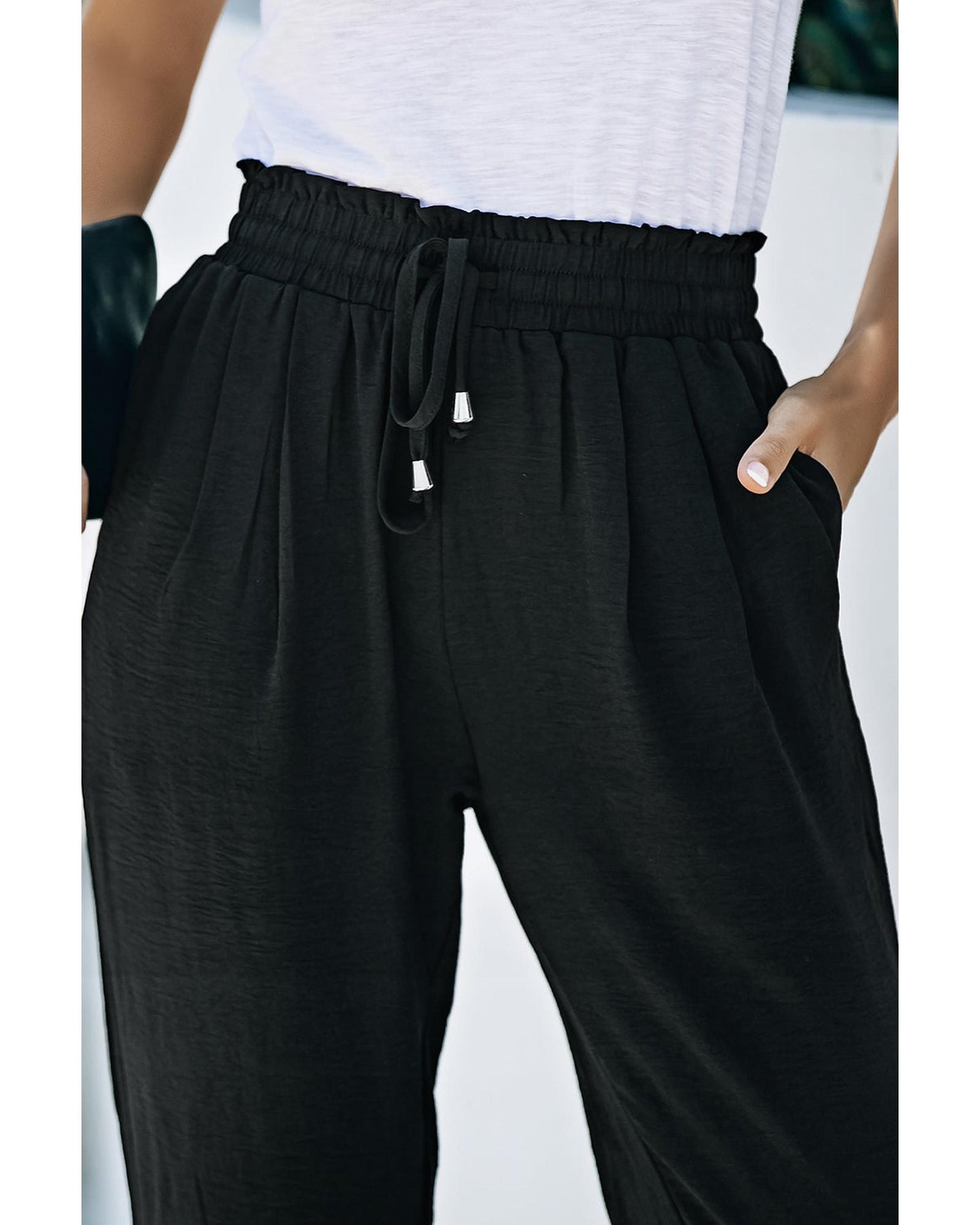 Azura Exchange High Waist Joggers for Casual and Active Comfort - M