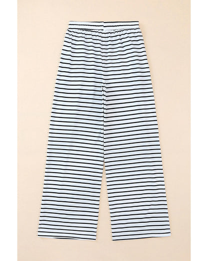 Azura Exchange Striped Wide Leg Pants - L