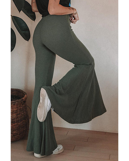 Azura Exchange High Waist Fit and Flare Pants - M