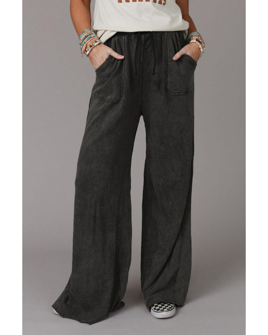 Azura Exchange Retro Wide Leg Pants - L