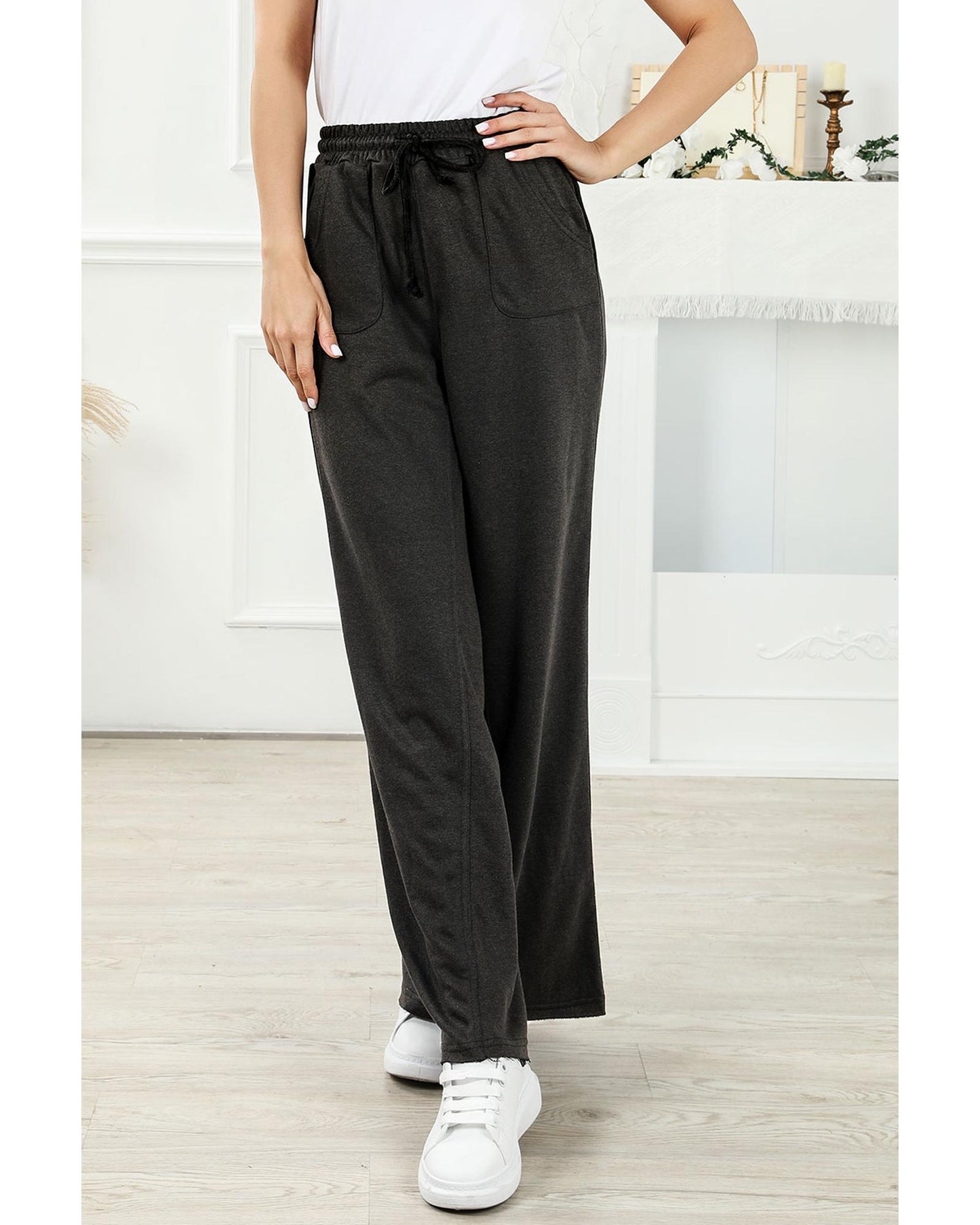 Azura Exchange Retro Wide Leg Pants - S