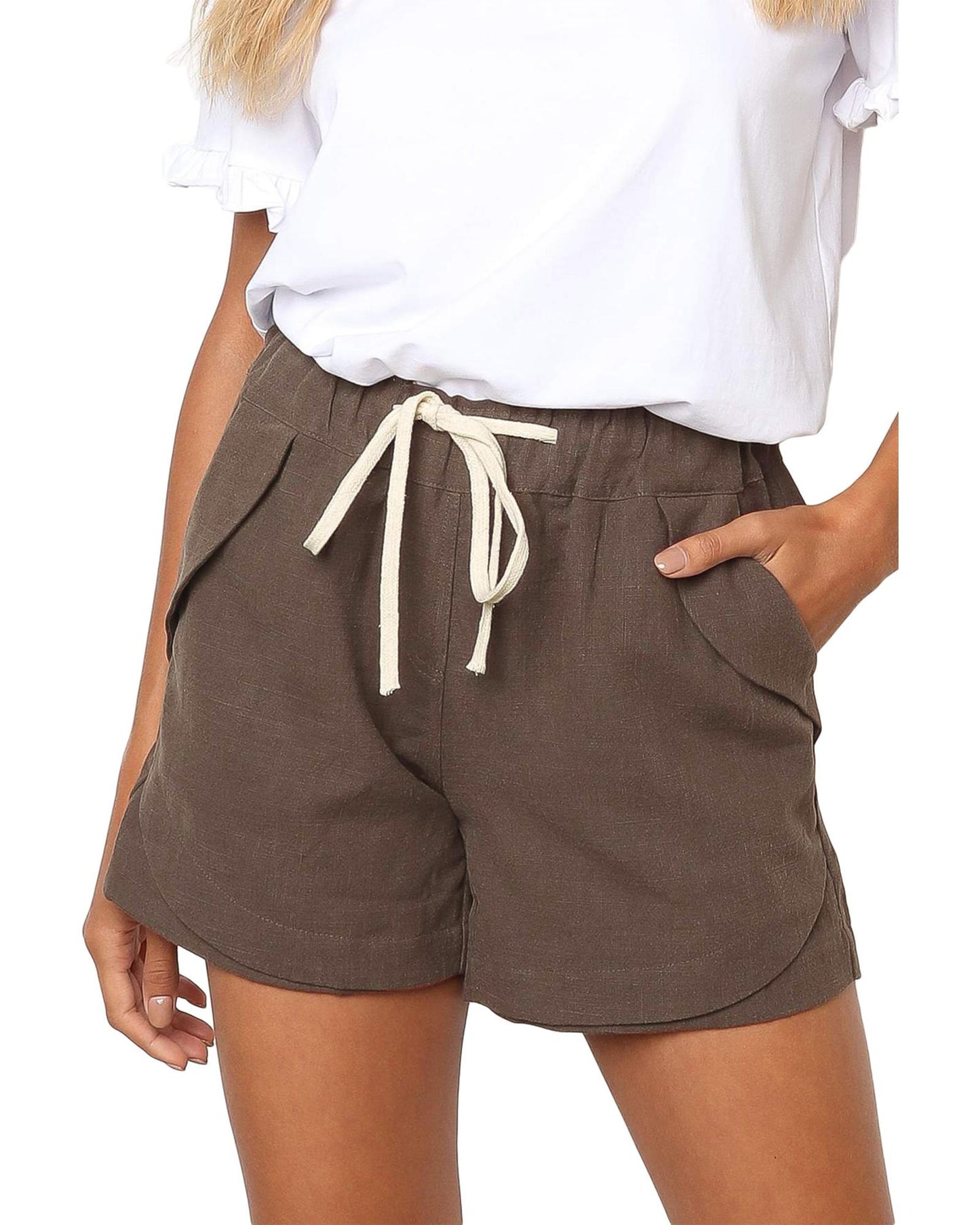 Azura Exchange Faylin Khaki Shorts - 2XL