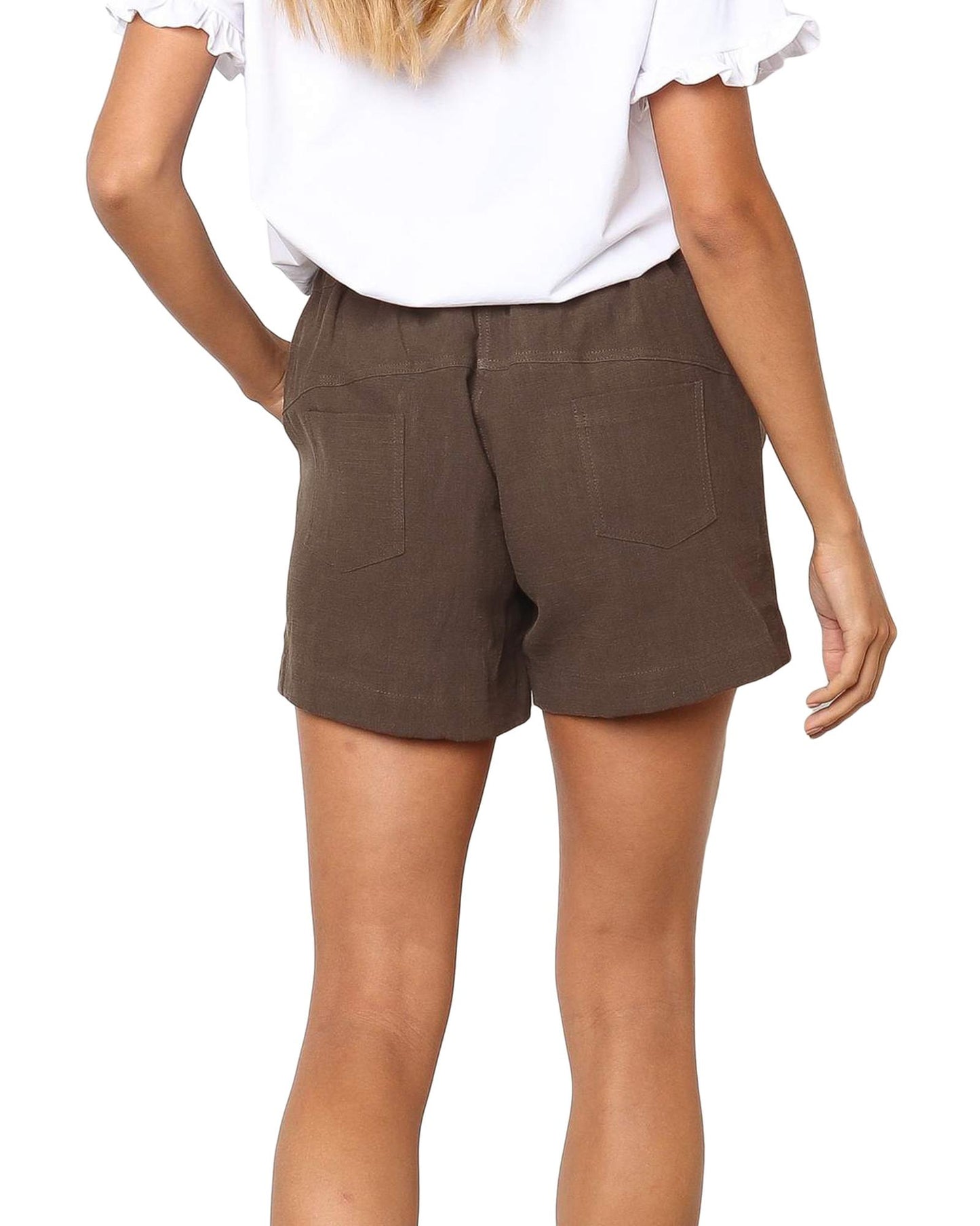 Azura Exchange Faylin Khaki Shorts - S