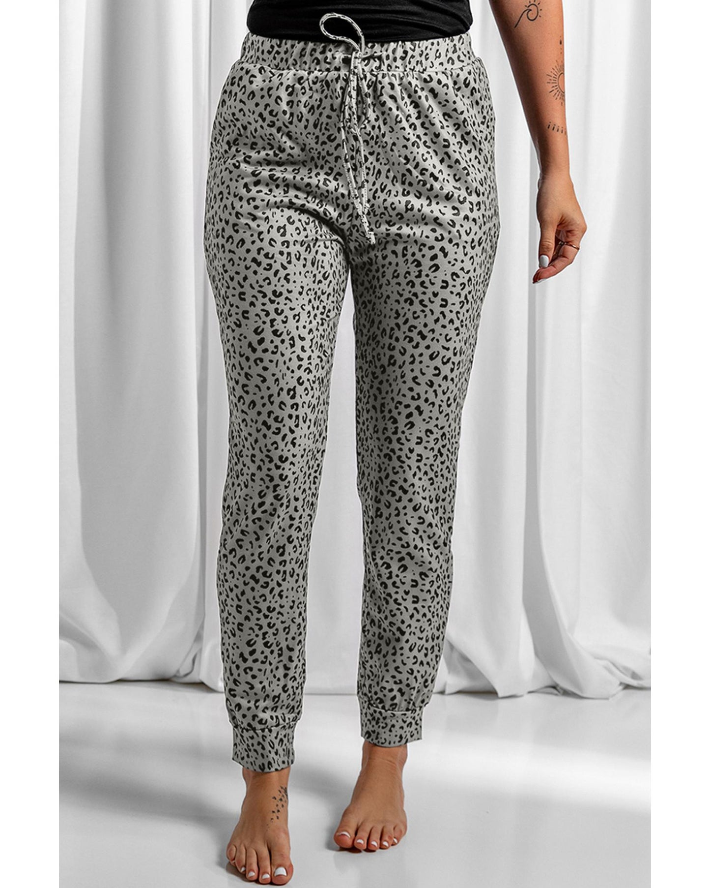 Azura Exchange Breezy Leopard Joggers - S