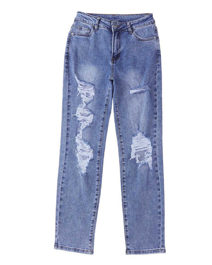 Azura Exchange Destroyed Boyfriend Jeans - 14 US