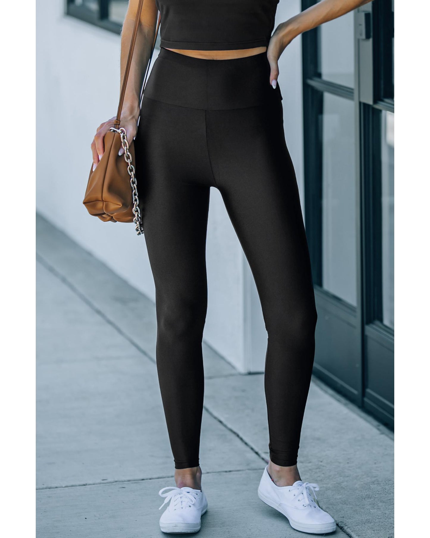 Azura Exchange High Rise Leggings with Waist Cincher - S