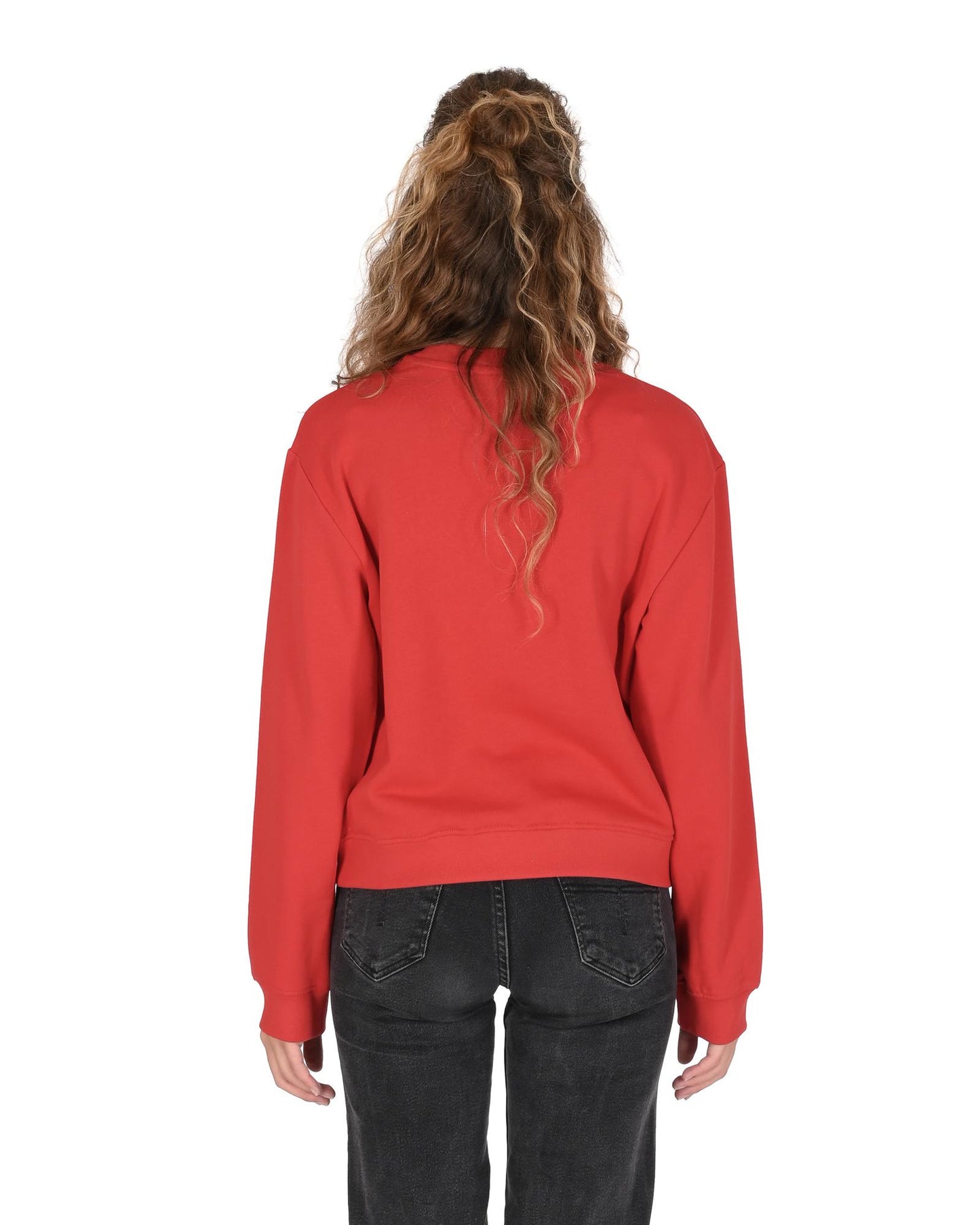 Cotton Sweatshirt with Inlay Detail - 40 EU