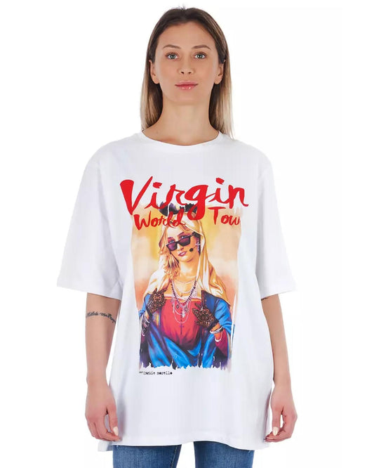 Oversized Print T-Shirt S Women