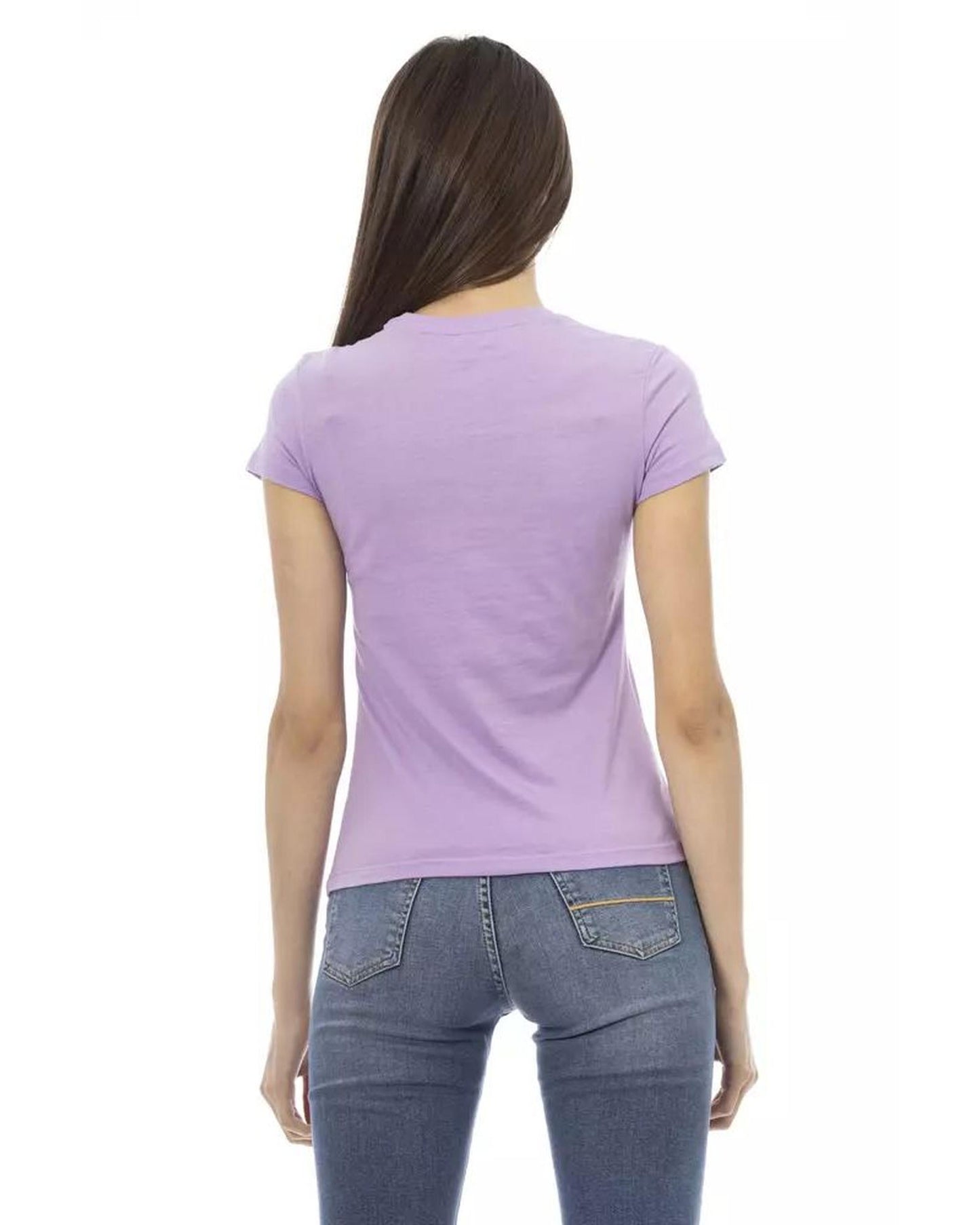 Trussardi Action Women's Purple Cotton Tops & T-Shirt - L