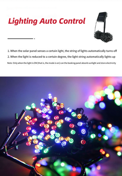 Solar Fairy String Lights 200 LED Outdoor Garden Christmas Party Décor Blue