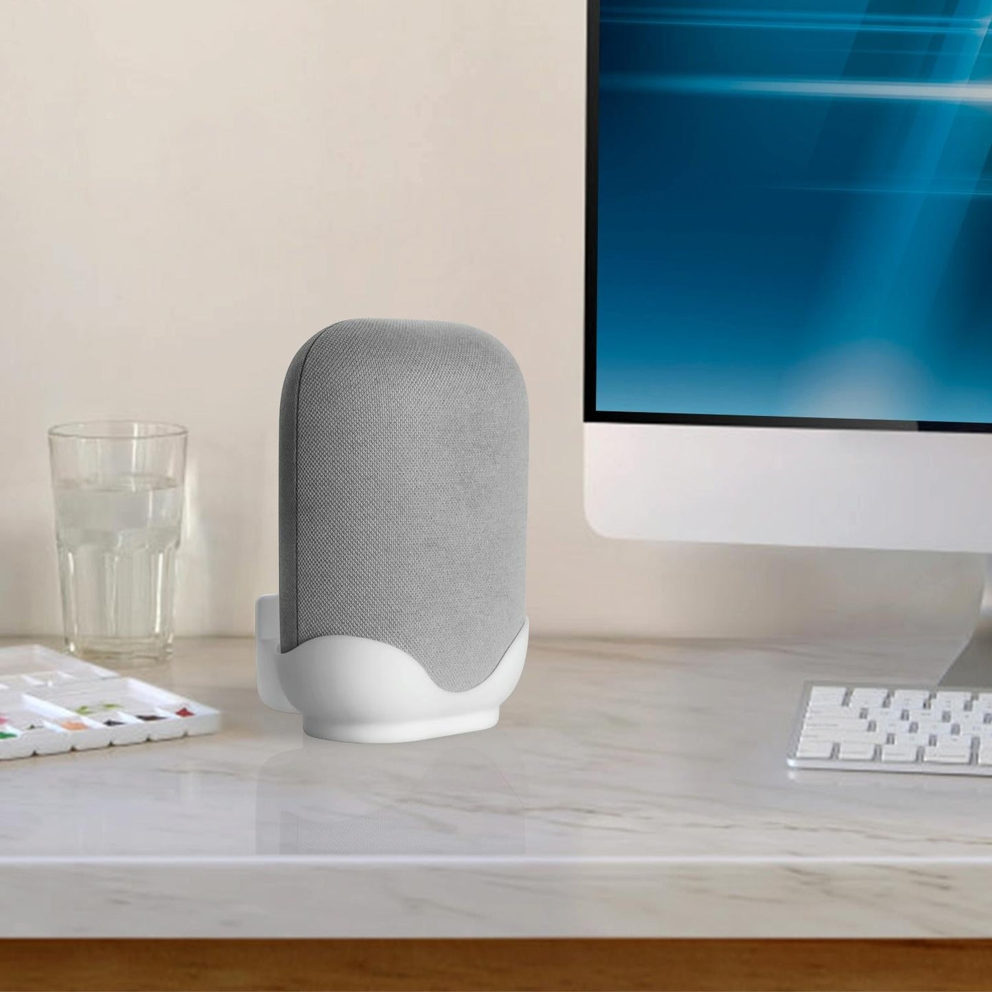 Desktop / Wall Bracket For Google Nest Audio - Jg02 - White