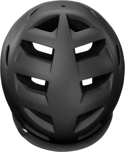 Bern Mens Allston Cycling Bike Helmet w/ Flip Visor - Matte Black - L/XL