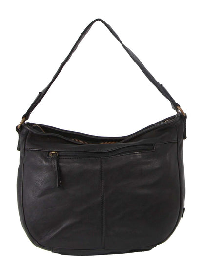 Pierre Cardin Woven Leather Ladies Cross-Body Bag - Black