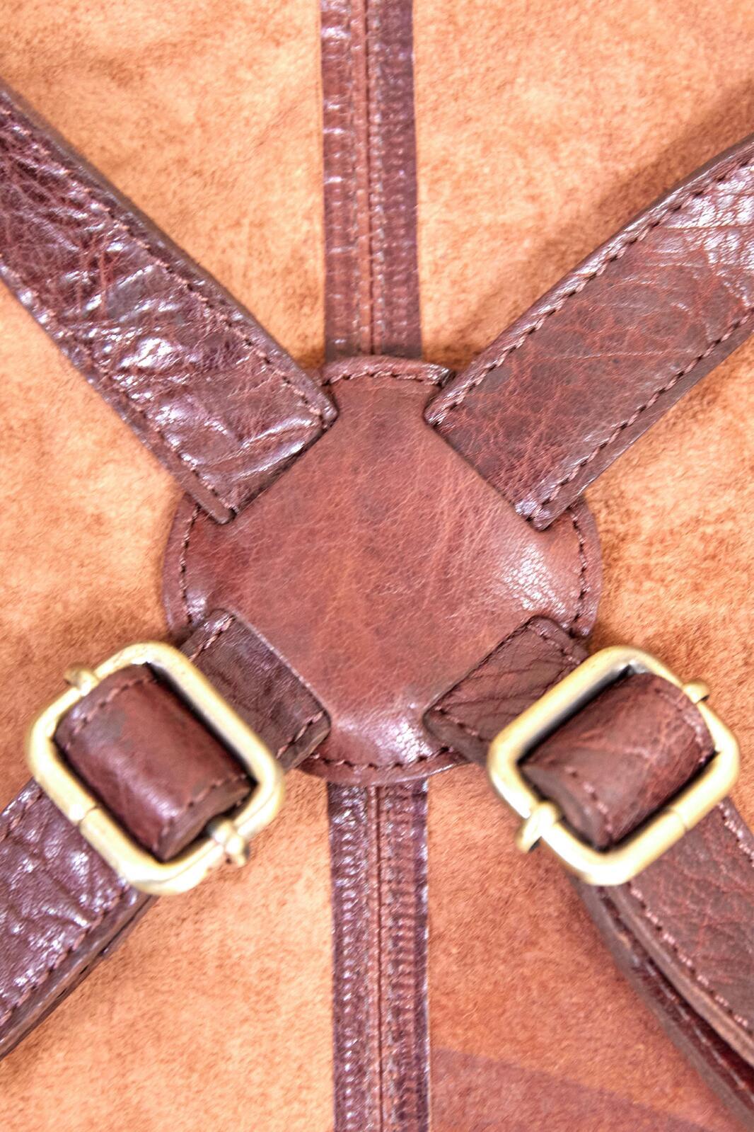 2x Pierre Cardin Professional Leather Apron Butcher Woodwork  Barber - Chestnut