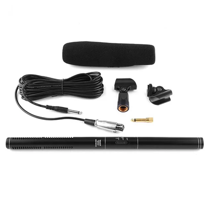 HZ-320 Professional Studio Condenser Shotgun Microphone for Filmmaking and Interview Recording